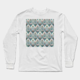 Baby Blue and Baby Pink Rococo No. 2 Long Sleeve T-Shirt